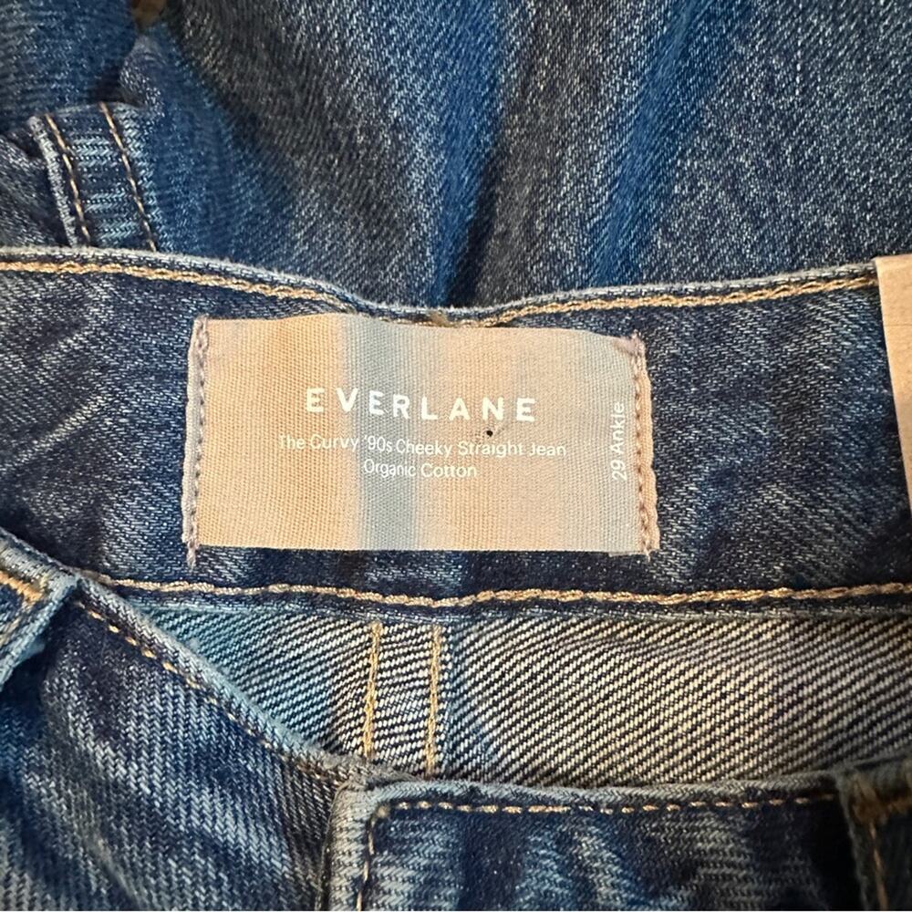 Everlane Curvy 90s Cheeky High Rise Straight Leg Ankle Jeans in Northridge NEW - Picture 7 of 13